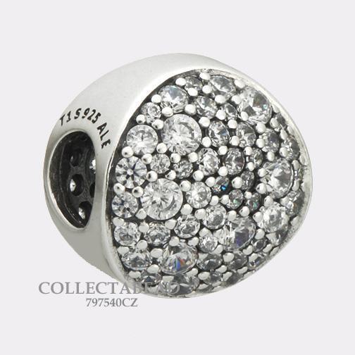 Pandora Sterling Silver CZ Pav Sphere Bead 797540CZ