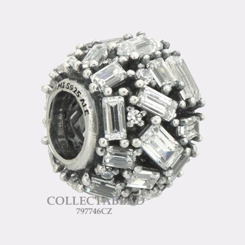 Pandora Sterling Silver CZ Chiselled Elegance Bead 797746CZ