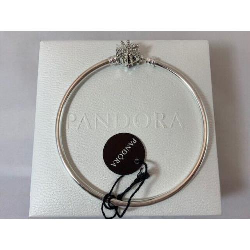 Pandora Sterling Silver Fireworks Bangle Bracelet 7.5 2018 Limited Edition