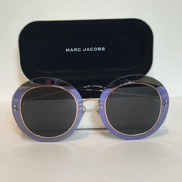 Marc Jacob Marc 262/S EL9IR Black Turquoise Metal Sunglasses 51mm