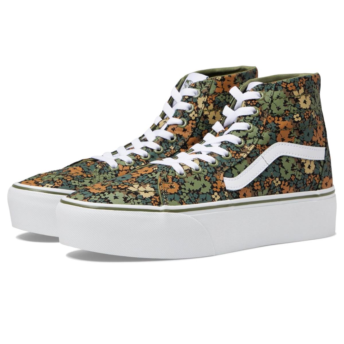 Unisex Sneakers Athletic Shoes Vans Sk8-Hi Tapered Stackform Loden Green