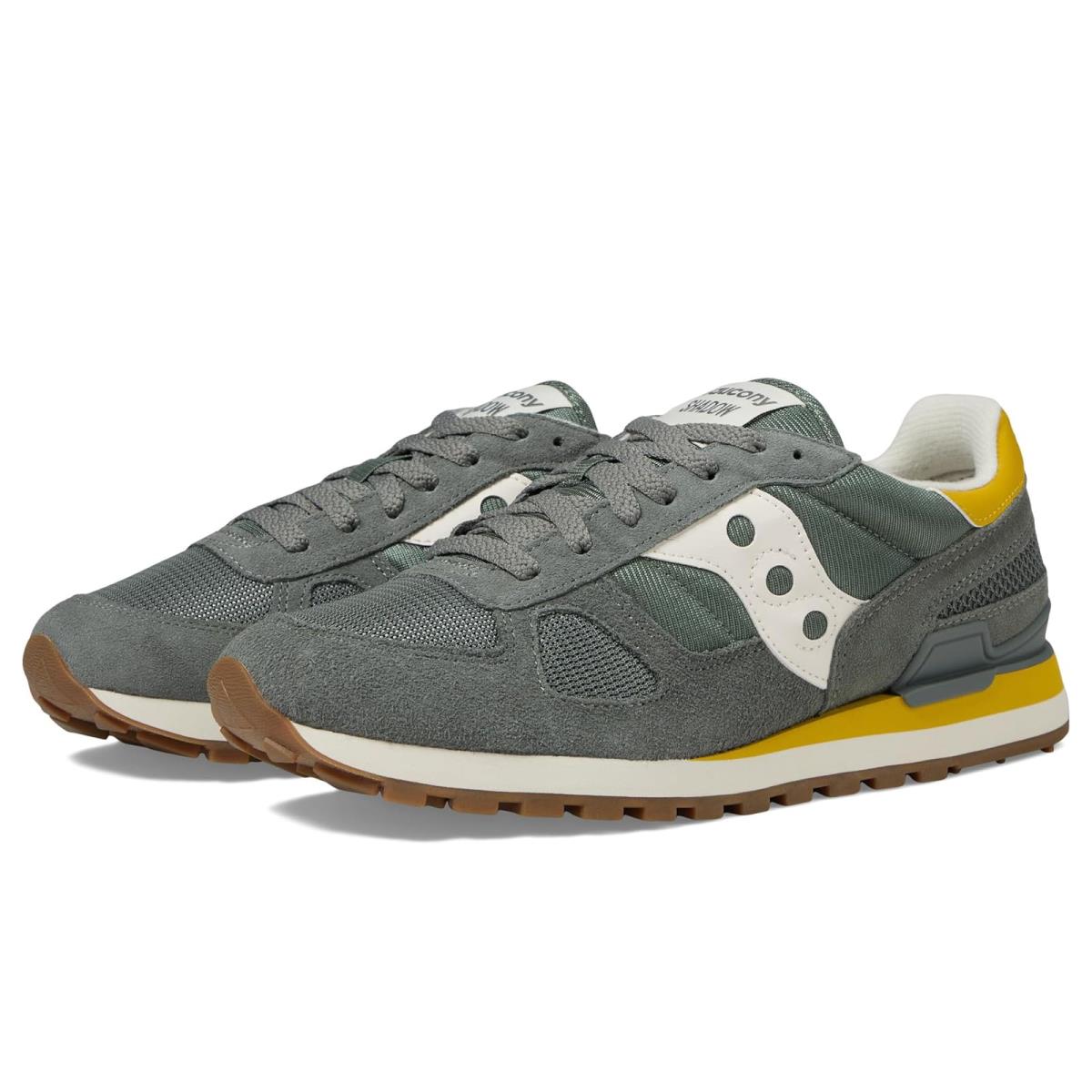 Man`s Sneakers Athletic Shoes Saucony s Shadow - Agave/Yellow