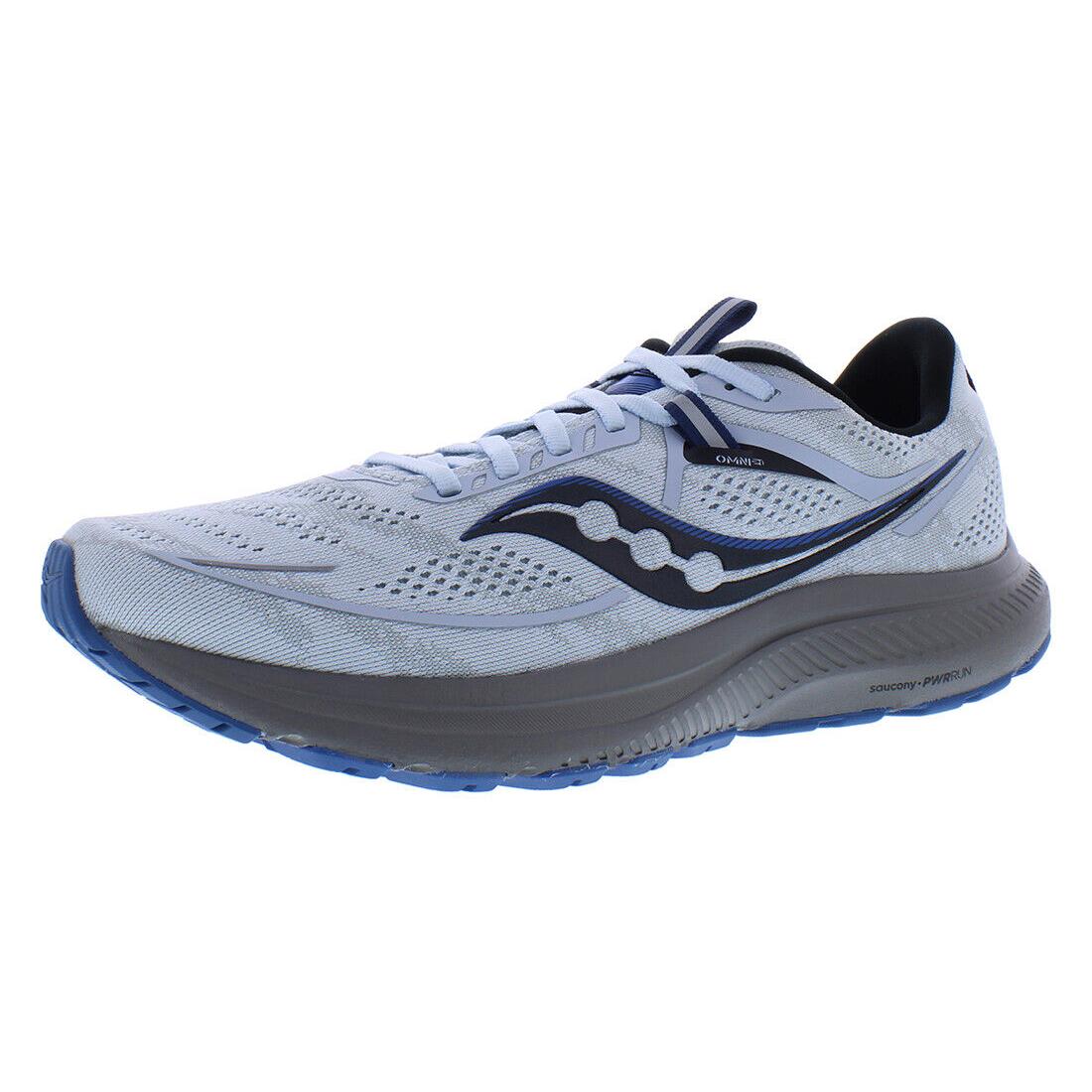 Saucony Omni 21 Mens Shoes - Vapor/Hydro, Main: Grey