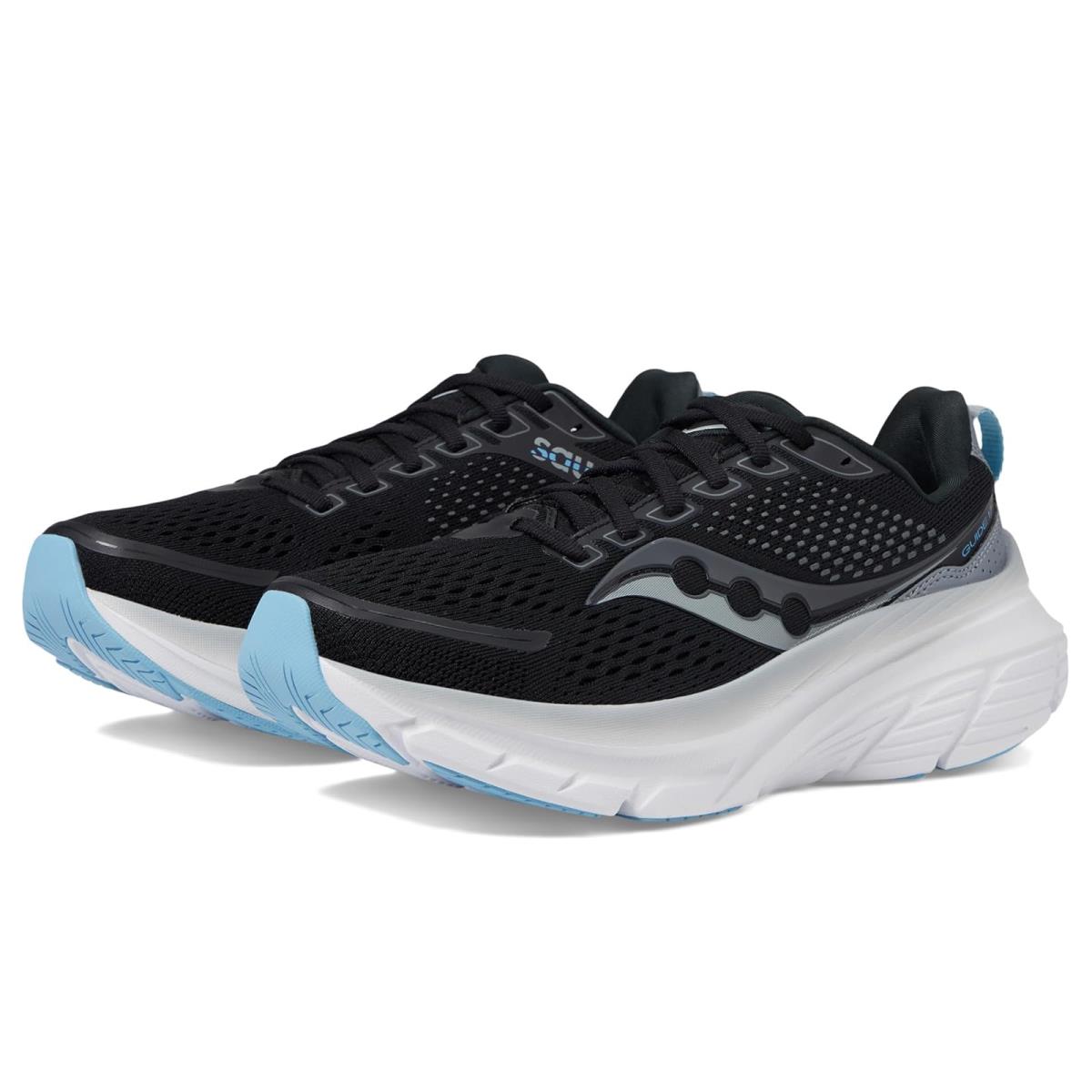 Woman`s Sneakers Athletic Shoes Saucony Guide 17 - Black/Fog 1