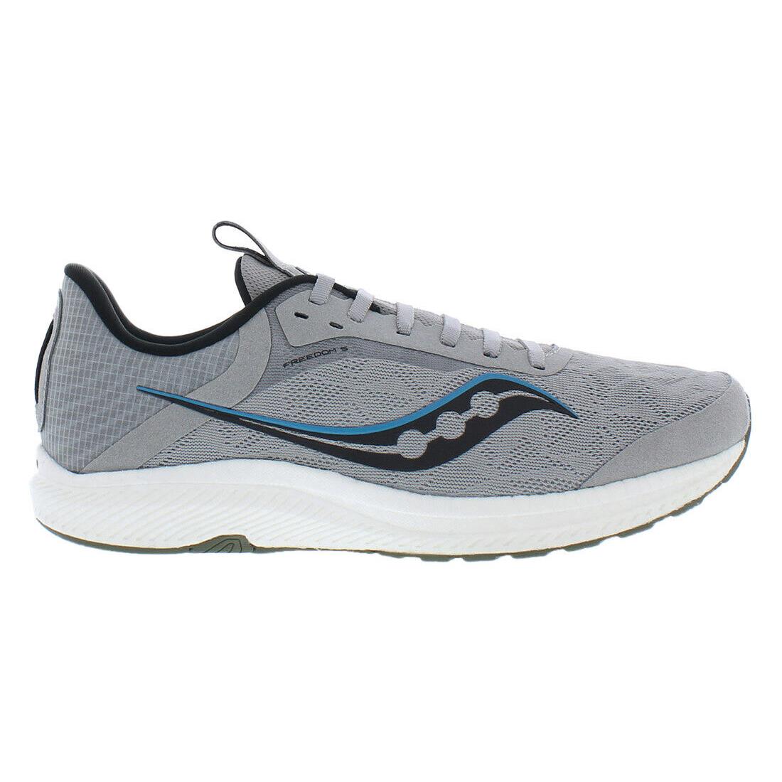 Saucony Freedom 5 Mens Shoes - Alloy/Topaz, Main: Grey