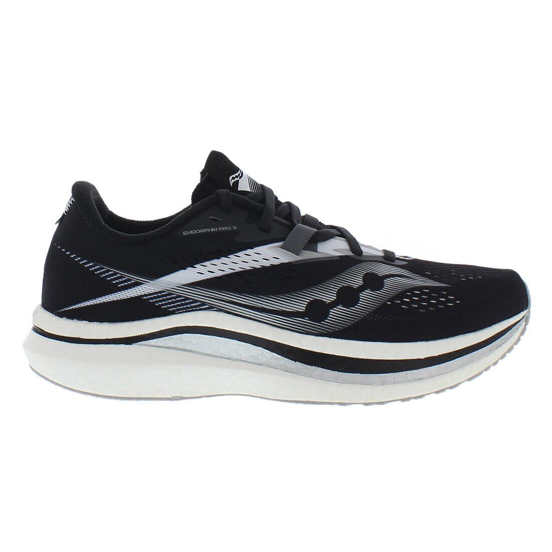 Saucony Endorphin Pro 2 Mens Shoes - Black/White, Main: Black