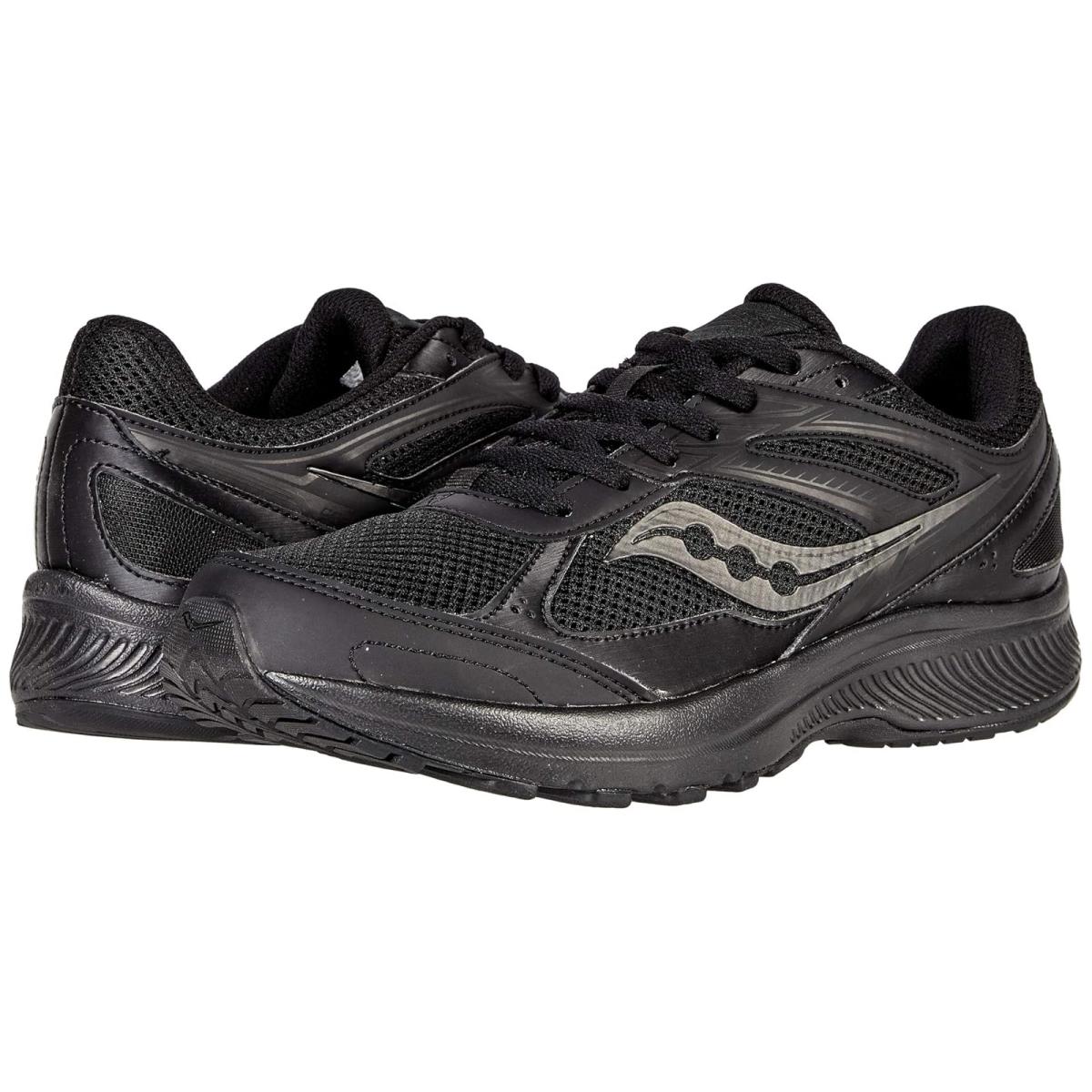 Woman`s Sneakers Athletic Shoes Saucony Cohesion 14 - Black/Black