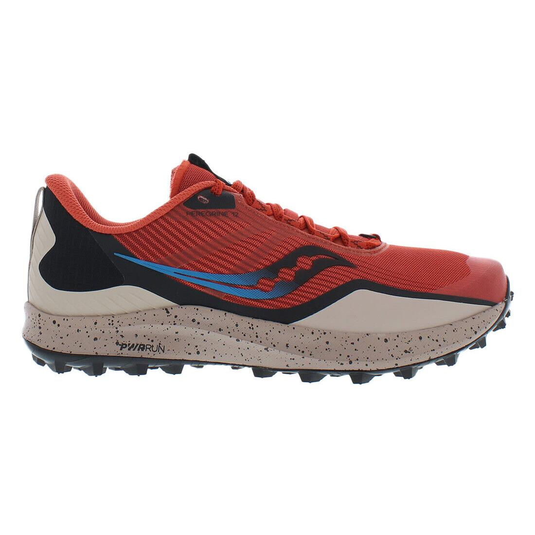 Saucony Peregrine 12 Mens Shoes - Clay/Loam, Main: Orange