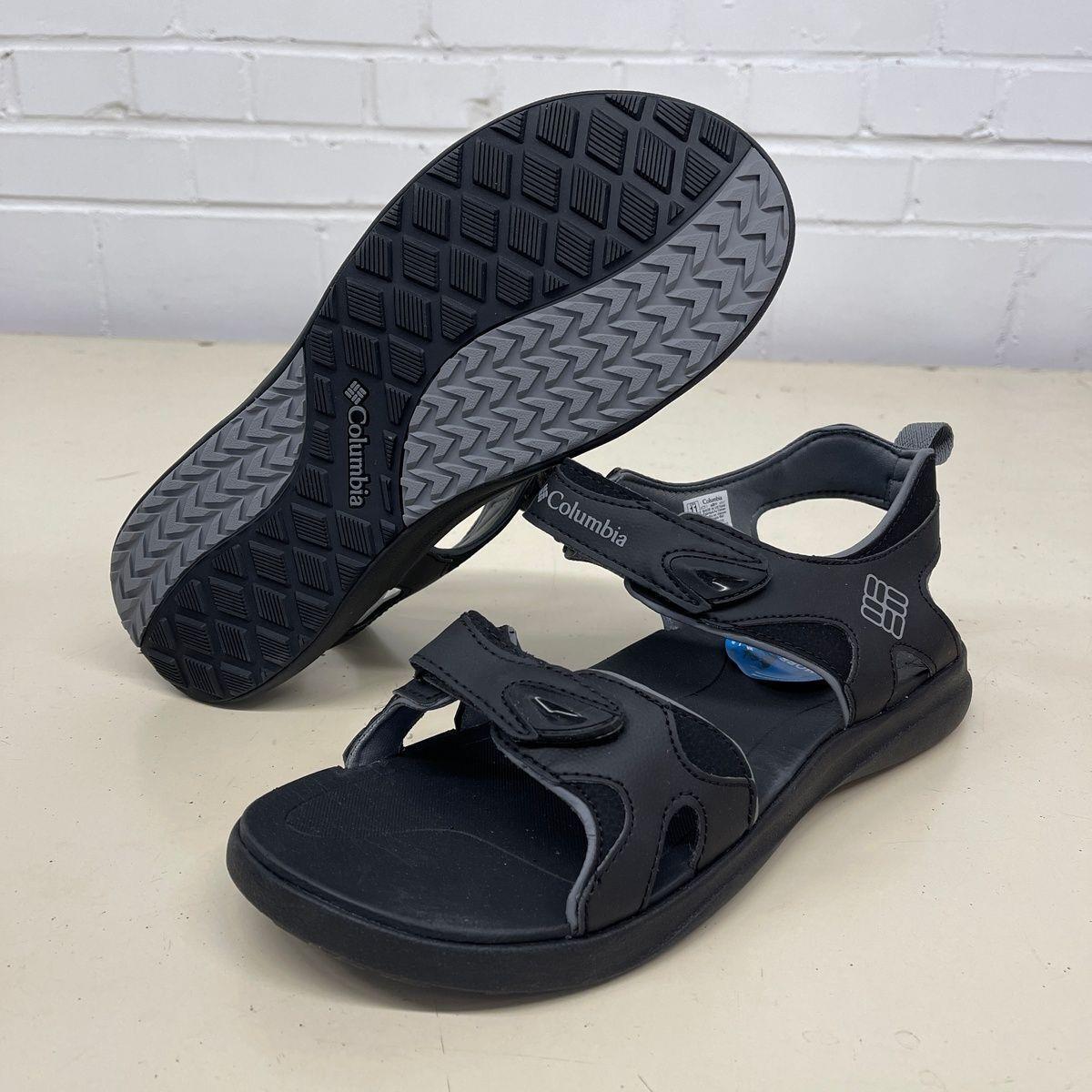 Columbia 2 Strap Waterproof Sandal Men`s Size US 11 Black/grey