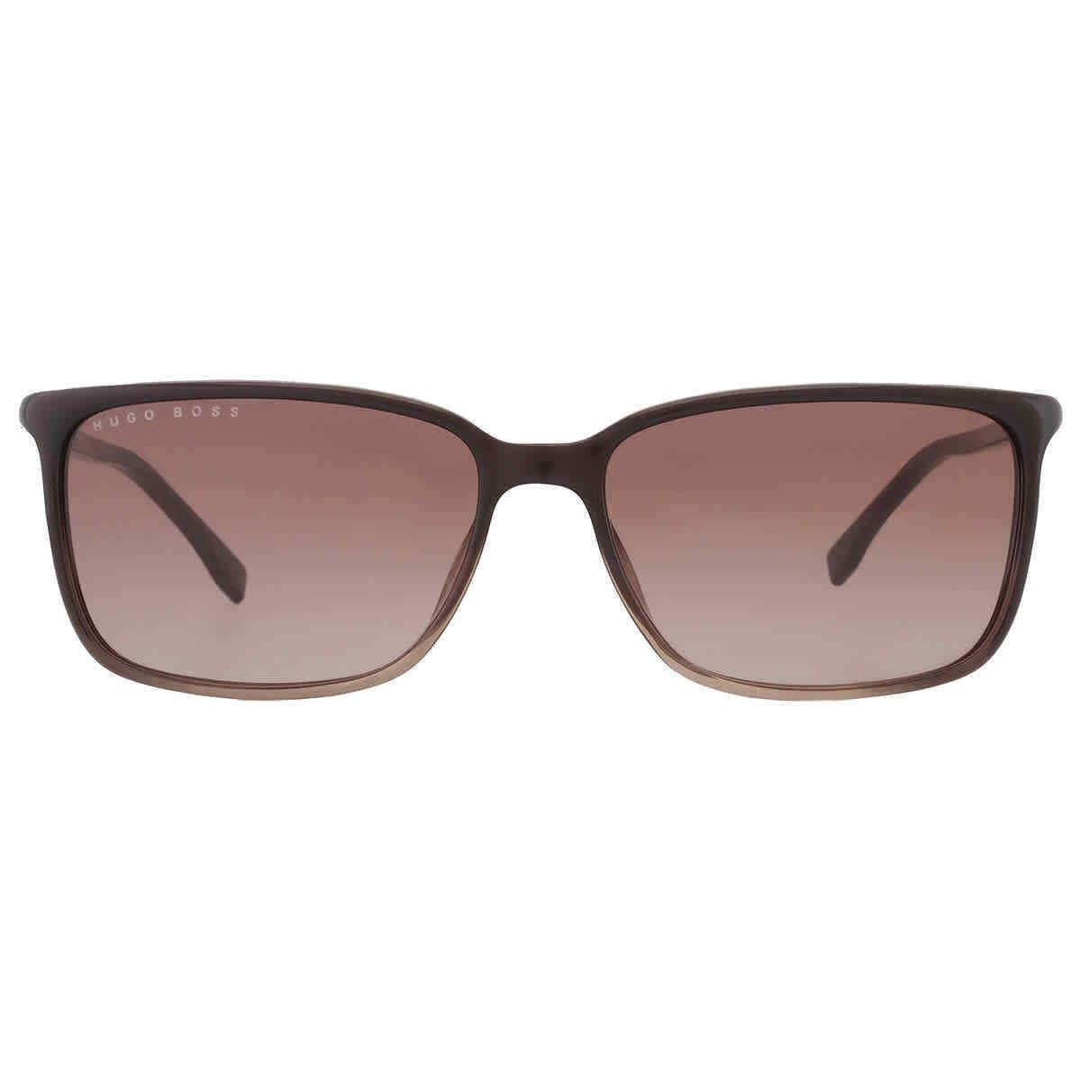 Hugo Boss Brown Square Men`s Sunglasses Boss 0679/N/S 008A 56 Boss 0679/N/S 008A