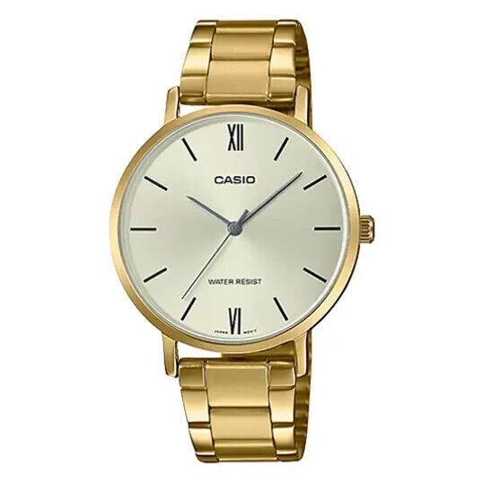 Casio LTP-VT01G-9B Analog Gold-tone Stainless Steel Ladies` Casual Dress Watch