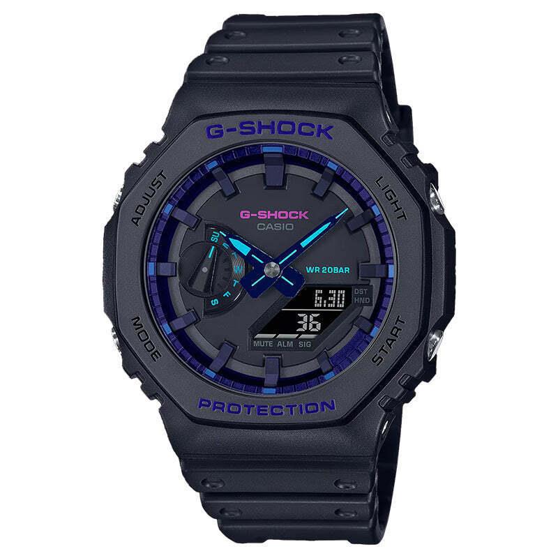 Casio G-shock GA-2100VB-1A Casioak Virtual Blue A/d Watch