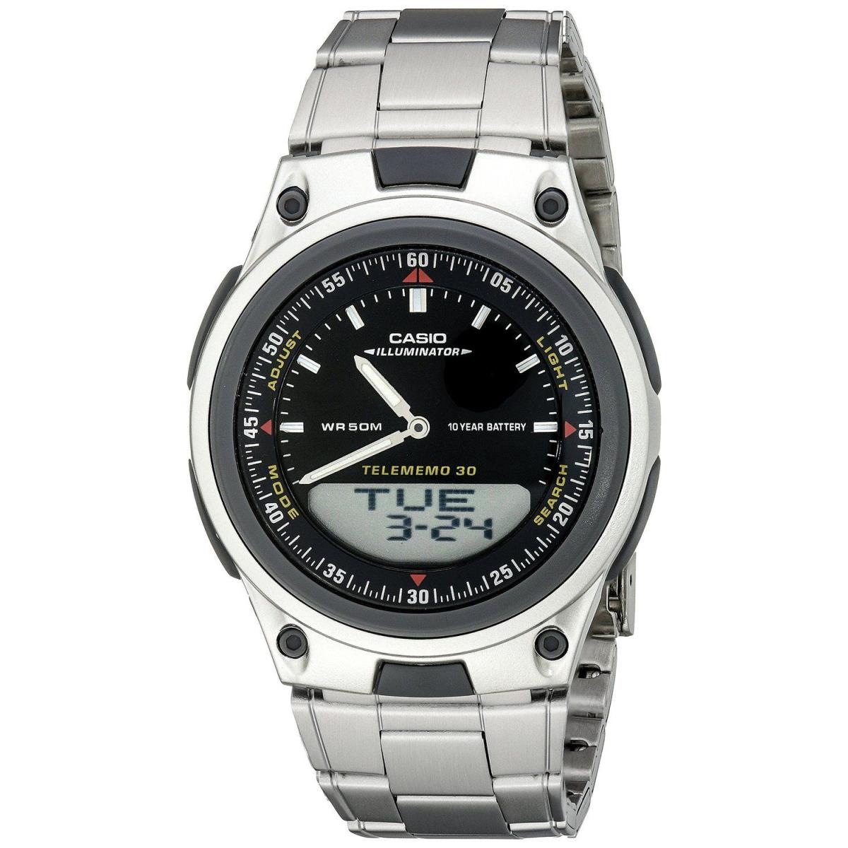 Casio Men`s AW80D-1AVCB 10-Year Battery Ana-digi Bracelet Watch