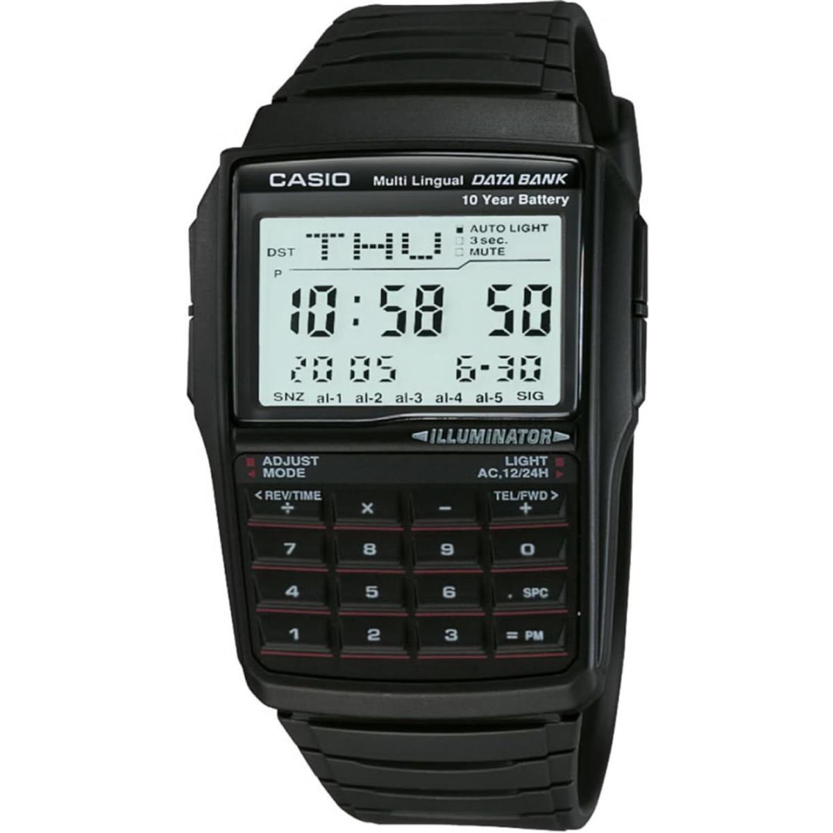 Casio Men`s DBC32-1A Data Bank Black Digital Watch