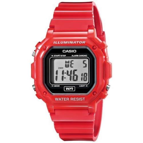 Casio F-108WHC-4ACF Classic Red Stainless Steel Watch