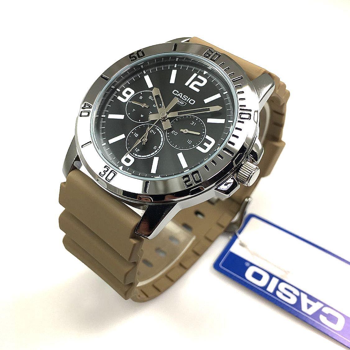 Men`s Casio Sports Multifunction MTP-VD300 Steel Watch MTPVD300-5B