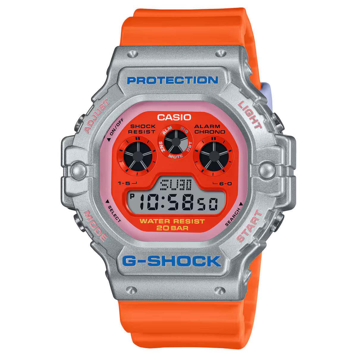 Casio G-shock DW-5900EU-8A4 Orange/silver Digital Watch