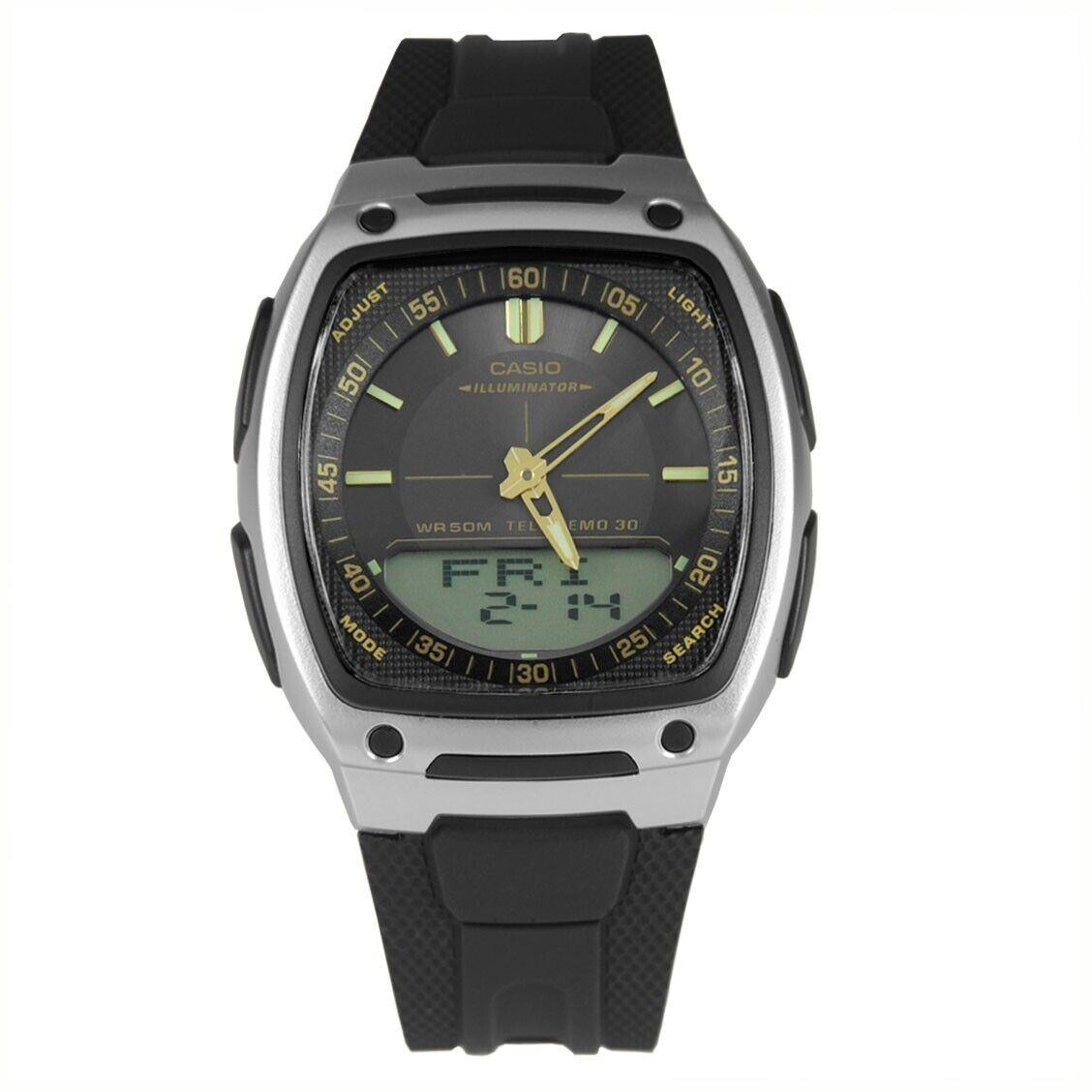 Casio AW81 1A Men`s Ana/digi Watch World Time 10 Year Battery 30 Data Bank