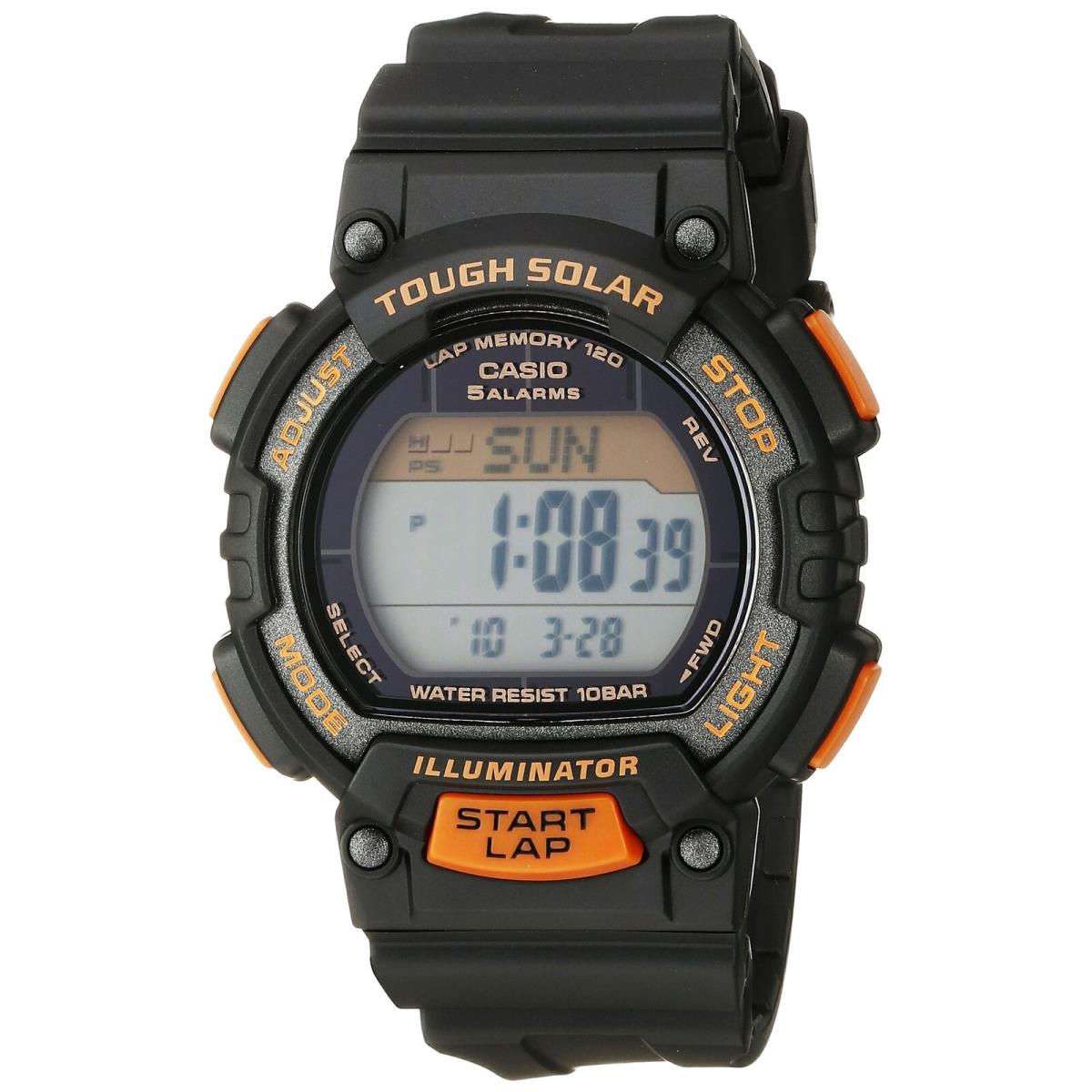 Casio Women`s STL-S300H-1BCF Solar Runner Digital Display Black Watch