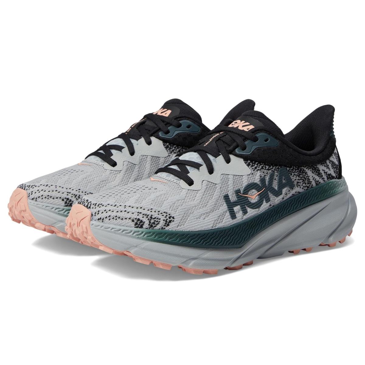 Woman`s Sneakers Athletic Shoes Hoka Challenger 7 Harbor Mist/Spruce