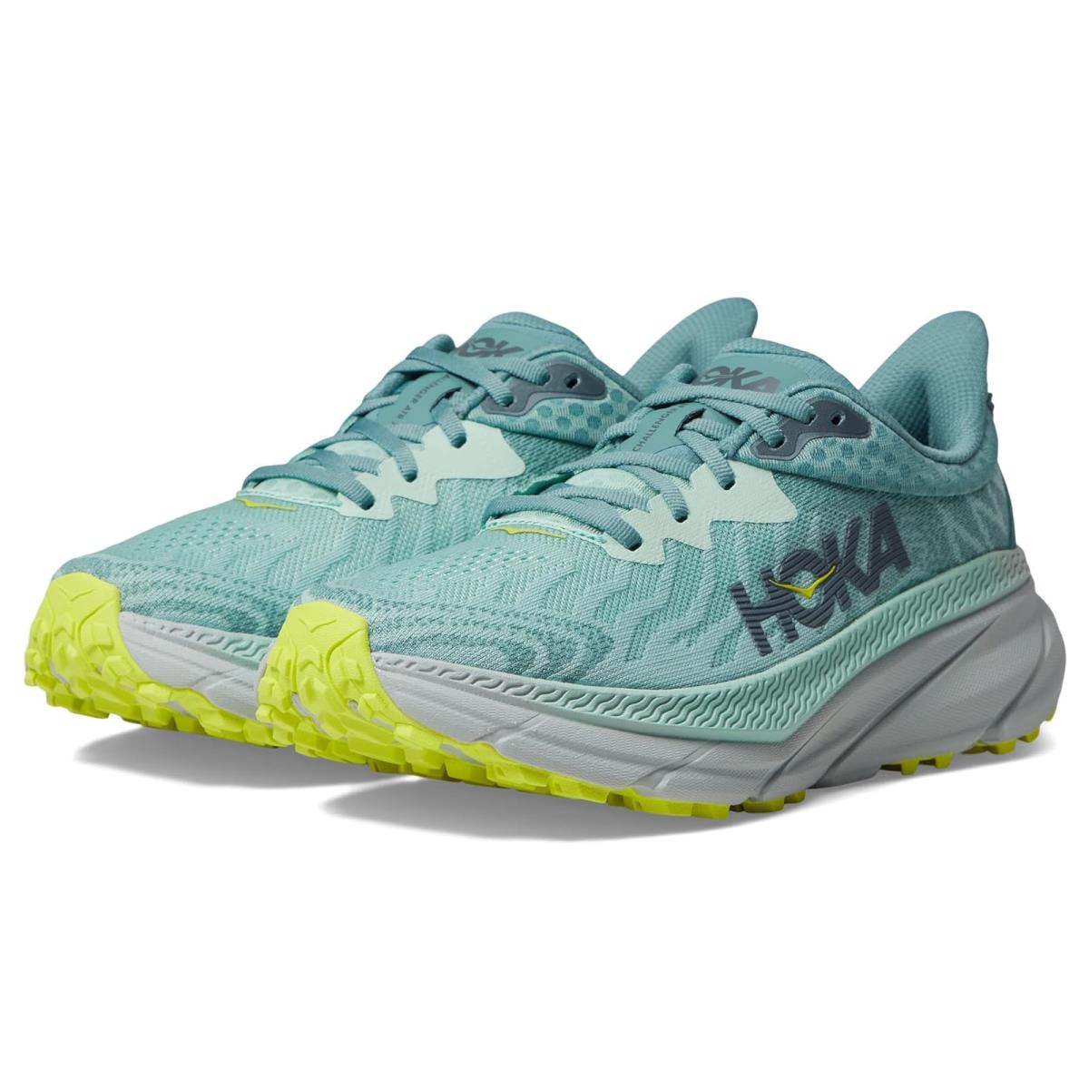 Woman`s Sneakers Athletic Shoes Hoka Challenger 7 Mist Green/Trellis