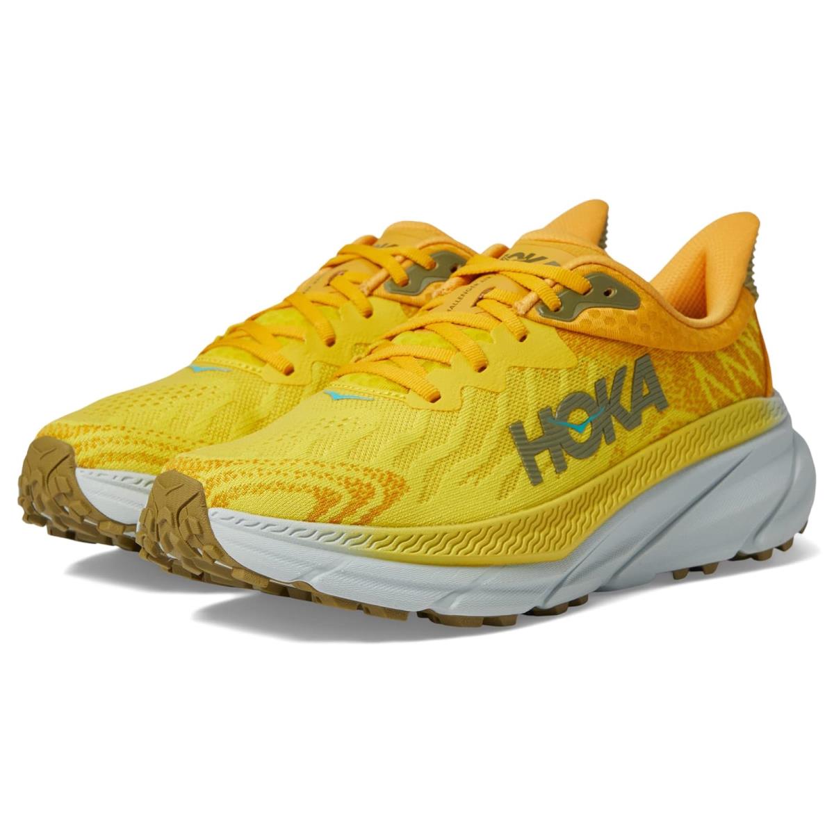 Man`s Sneakers Athletic Shoes Hoka Challenger 7 Passion Fruit/Golden Yellow