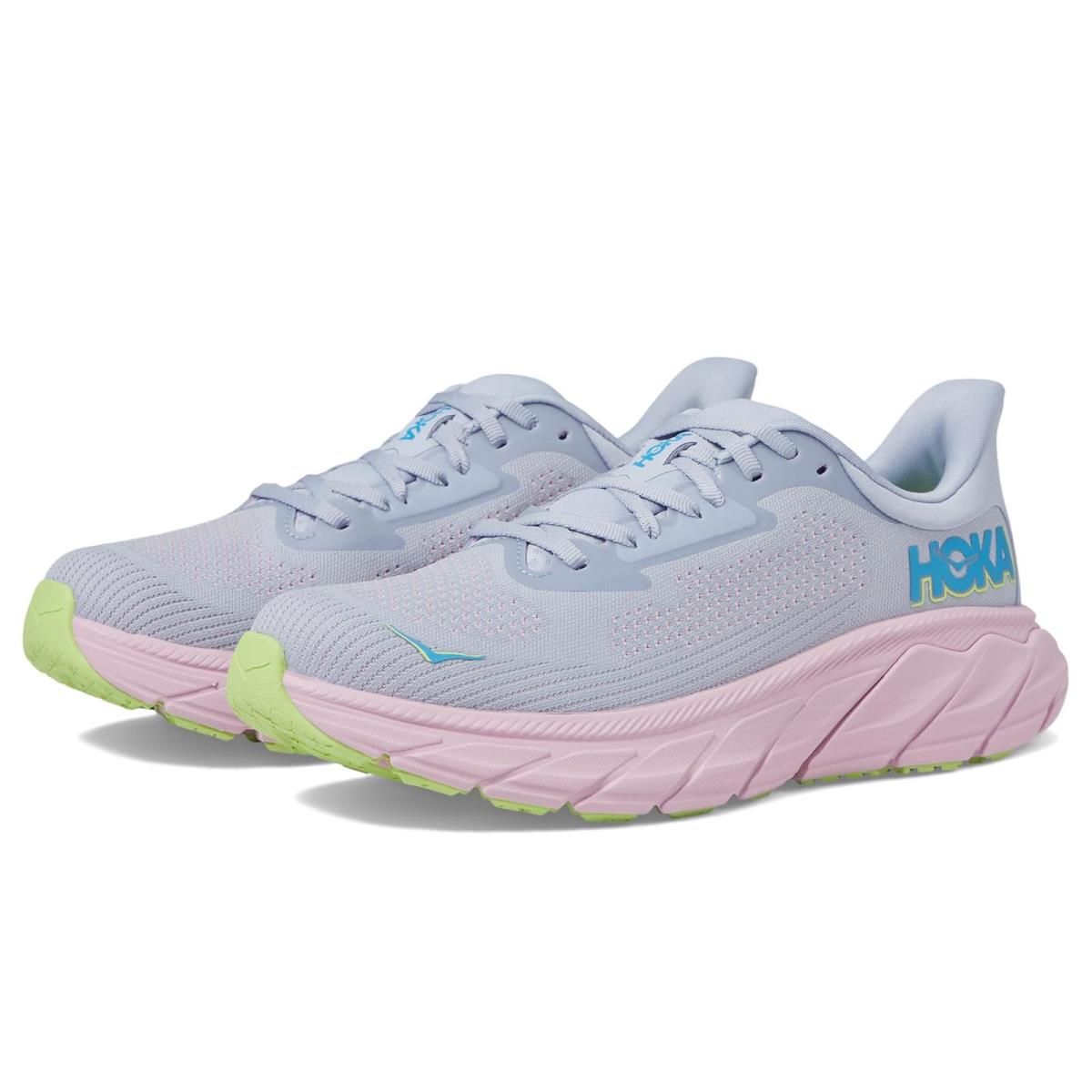 Woman`s Sneakers Athletic Shoes Hoka Arahi 7 Gull/Pink Twilight