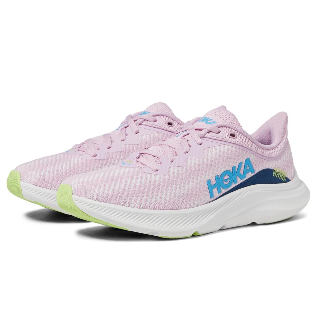 Woman`s Sneakers Athletic Shoes Hoka Solimar Pink Twilight/Lettuce