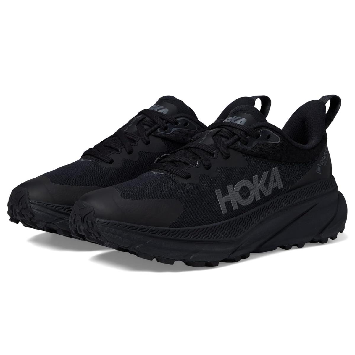 Woman`s Sneakers Athletic Shoes Hoka Challenger 7 Gore-tex - Black/Black