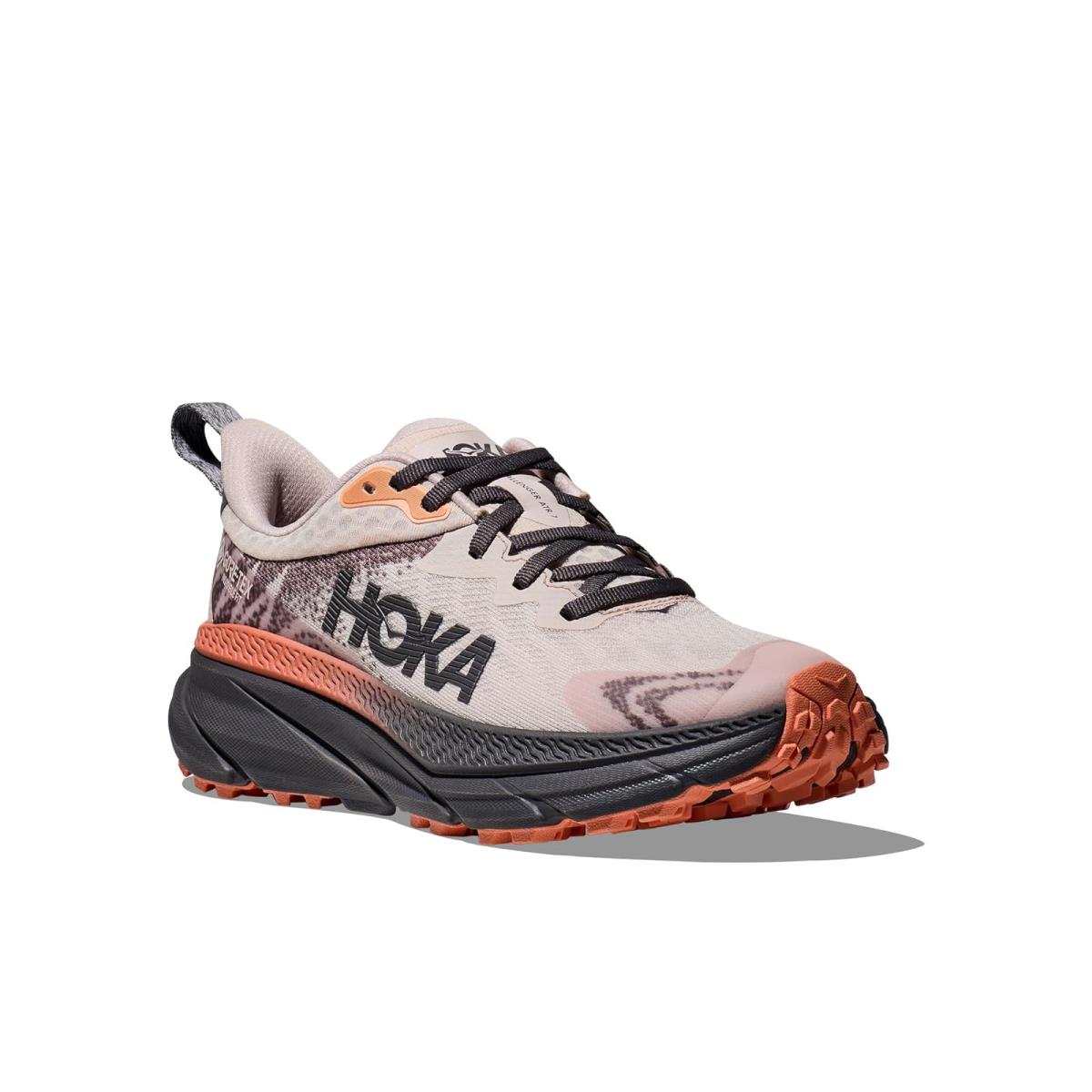 Woman`s Sneakers Athletic Shoes Hoka Challenger 7 Gore-tex Cosmic Pearl/Galaxy