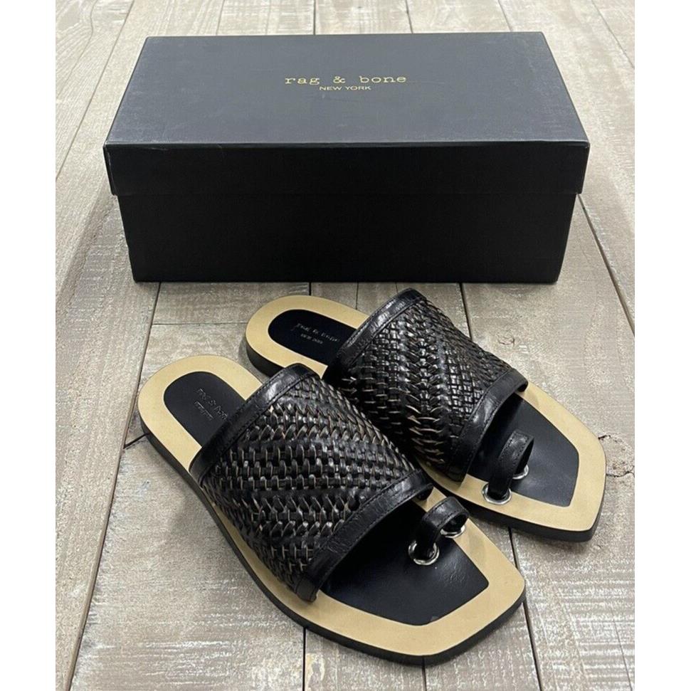 Rag Bone Ava Slip On Sandal In Black Size: 38 US 8