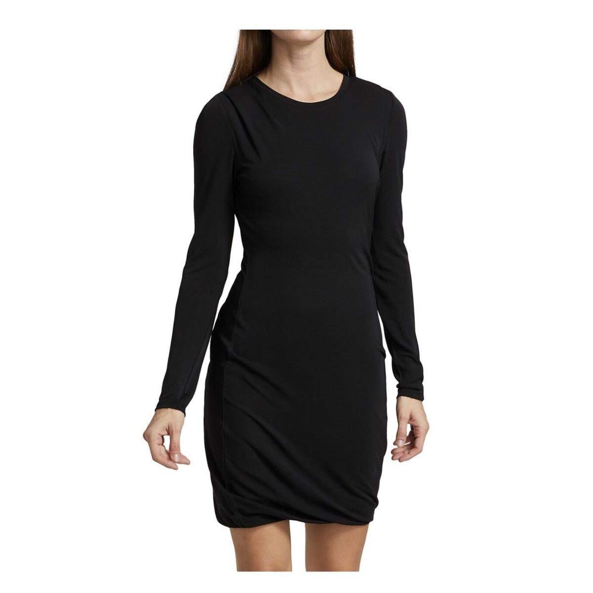 Rag Bone Poppy Black Draped Mini Dress Medium