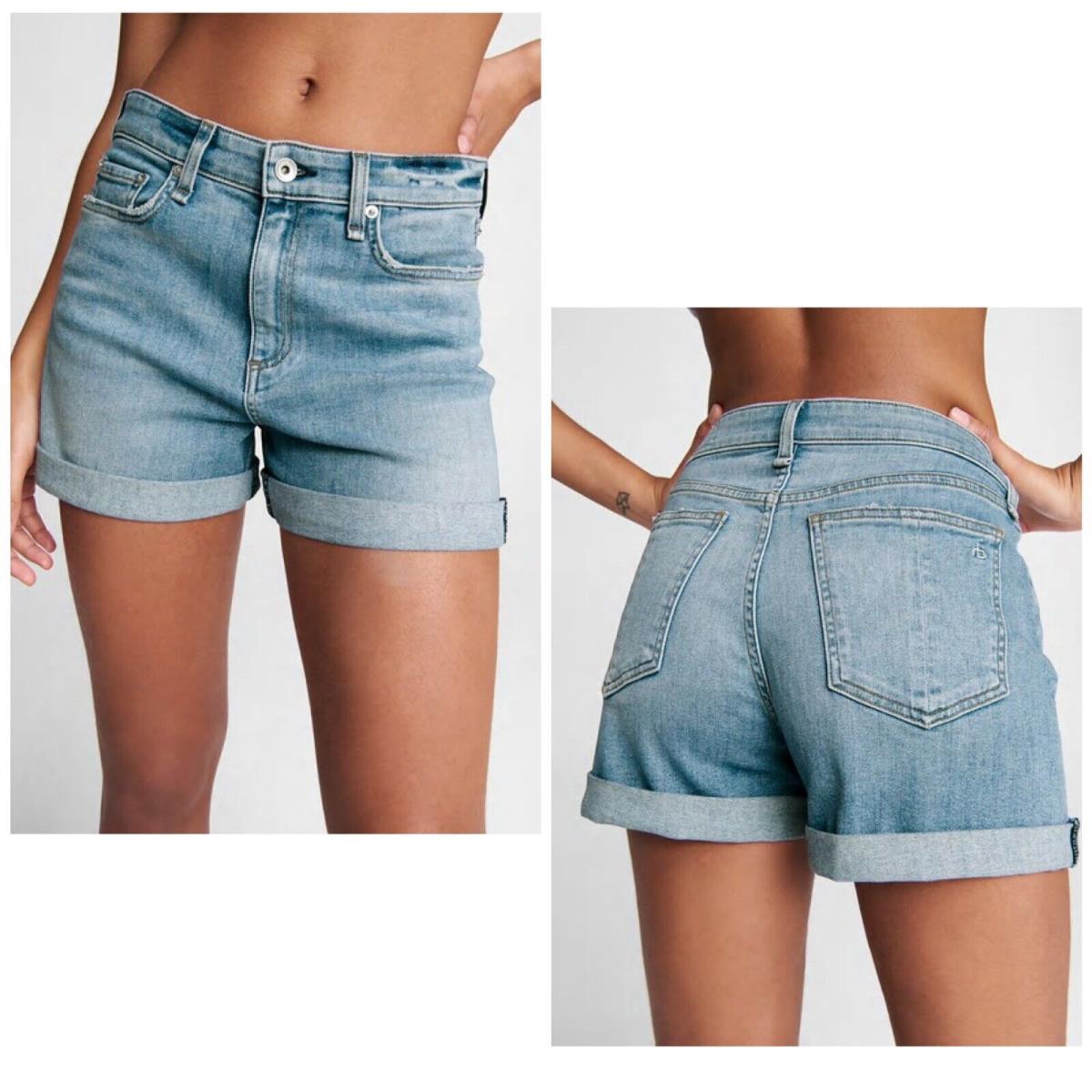 Rag Bone Nina High Rise Short In Harper Size: 25