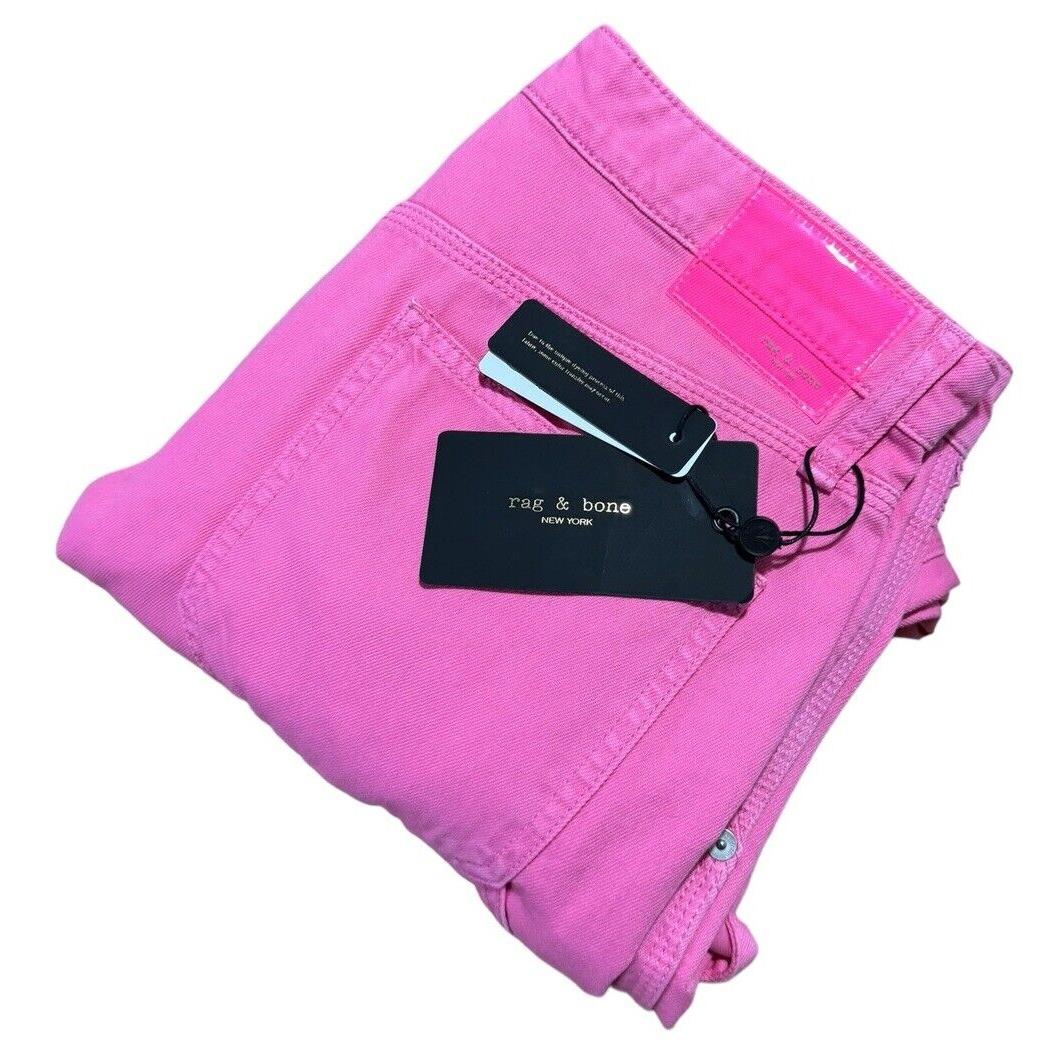 Rag Bone Sid Wide-leg Carpenter Jeans Bright Pink Size 28 32x32