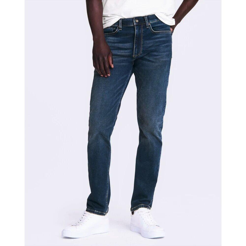 Rag Bone Men`s Fit 2 Creighton Slim Fit Mid Indigo Loopback Jean Sz. 38X30