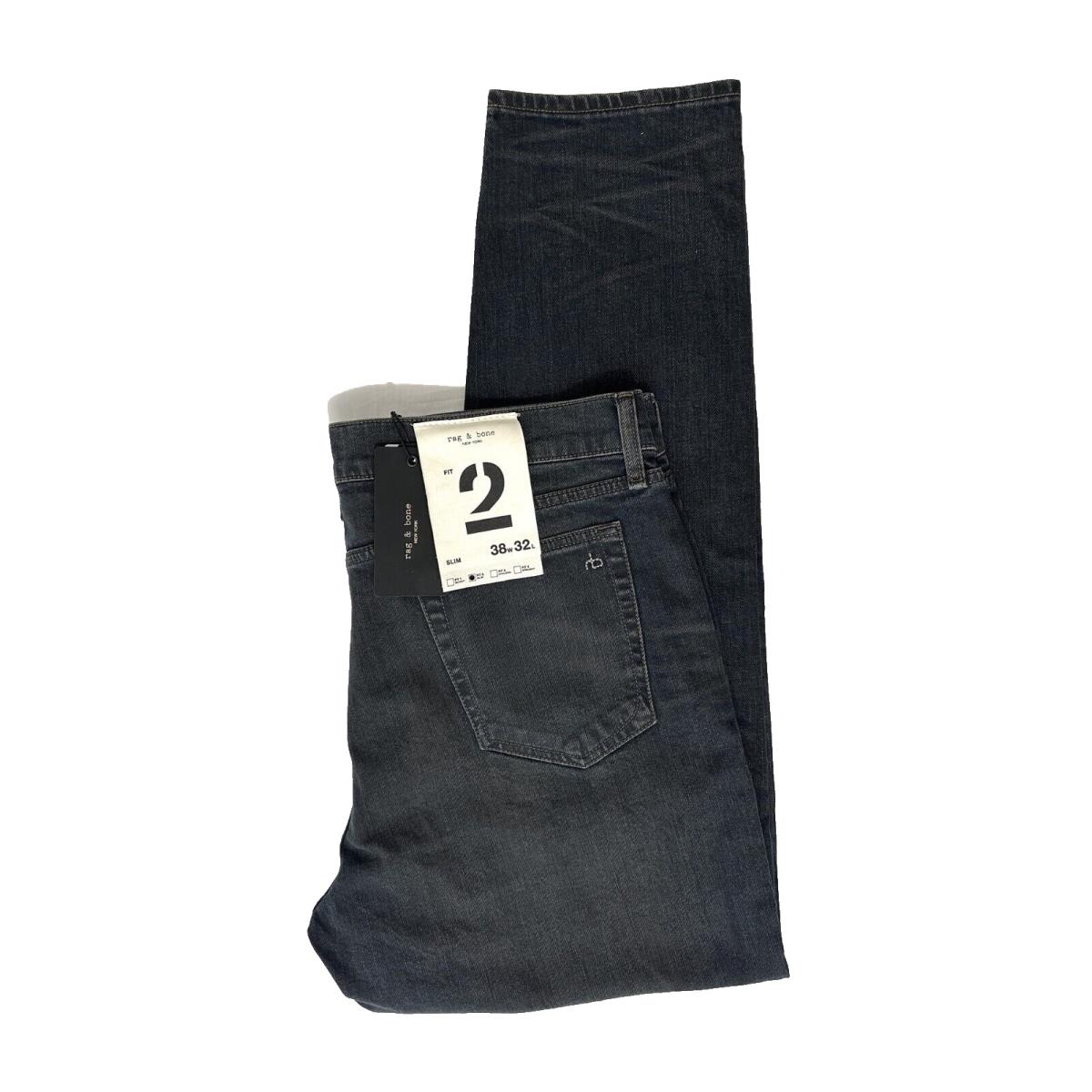 Rag Bone Fit 2 Stretch Slim Fit Jeans in Gage Men`s Size 38x32