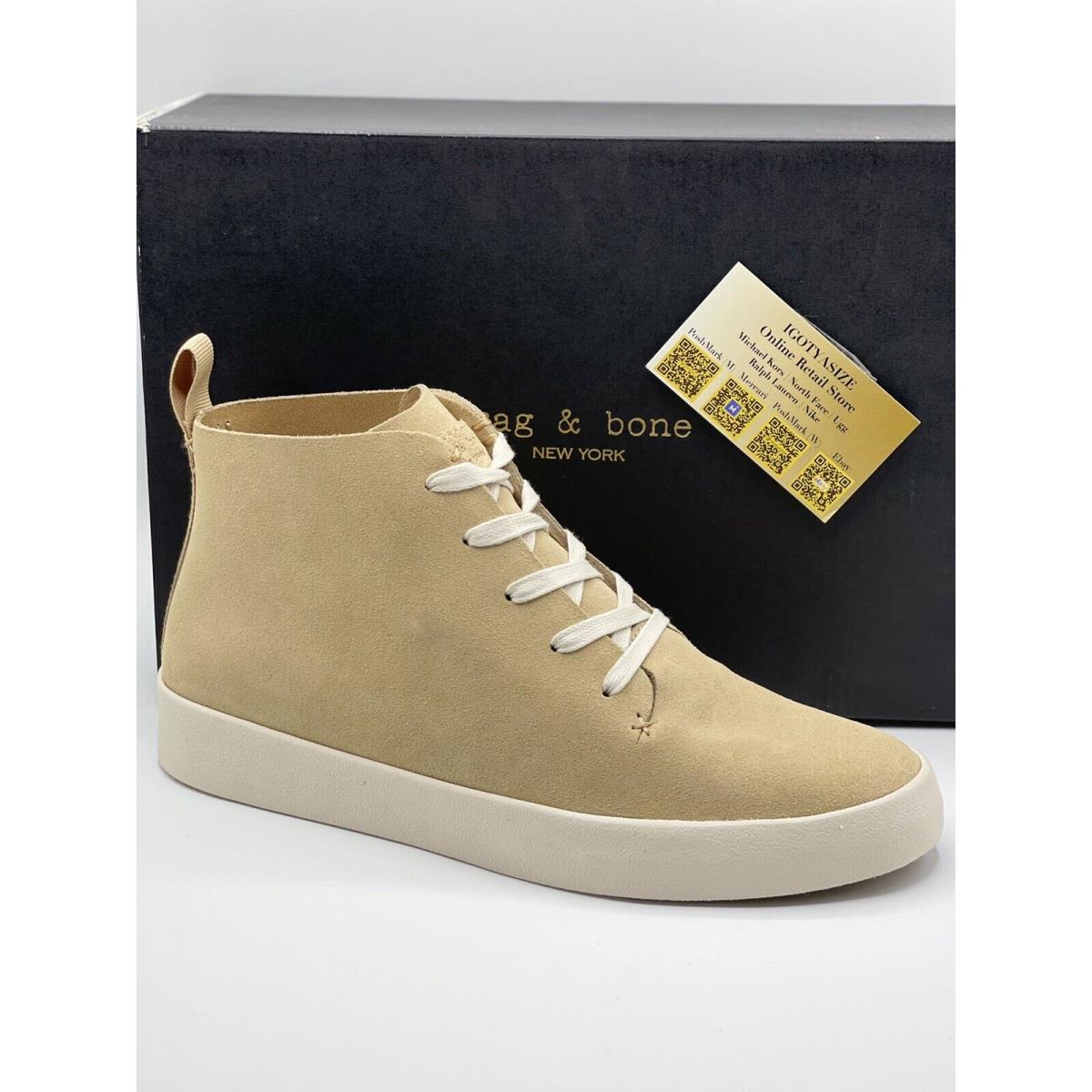 Rag Bone RB Slim Mid Beige Suede Sneaker US 8 Euro 41