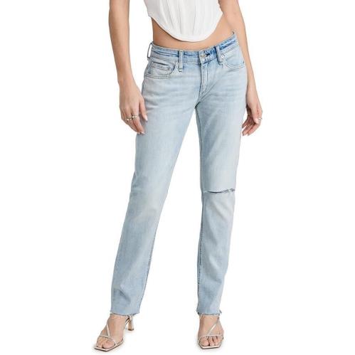 Rag Bone The Dre Slim Boyfriend Jeans in Whitehaven Rinse Size 30