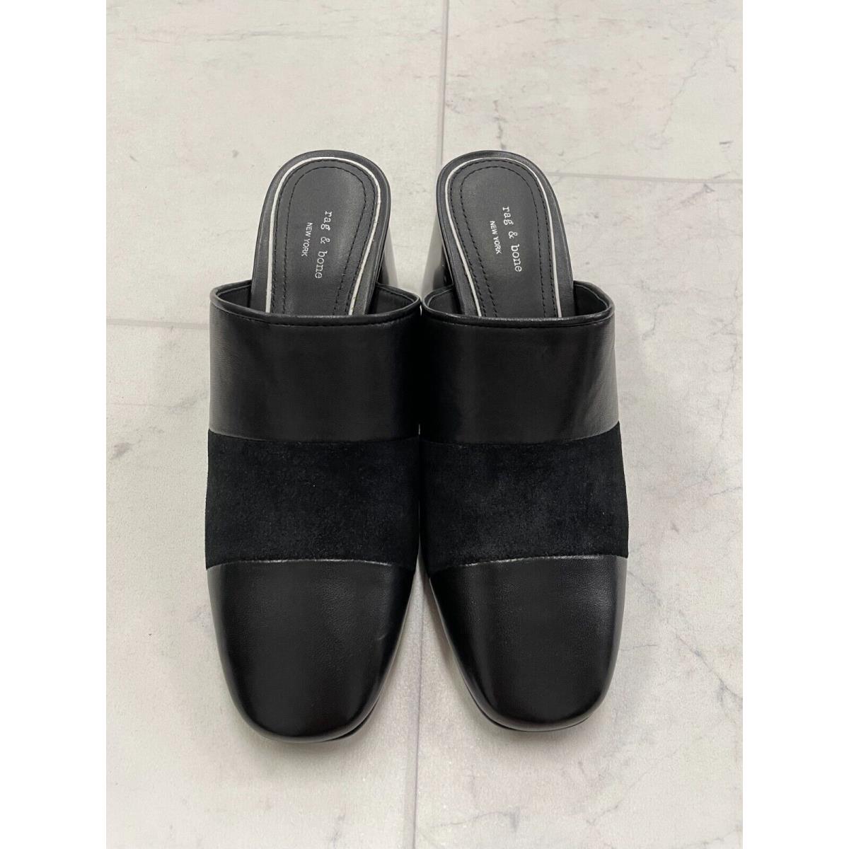 Rag Bone Millie Leather Heel Mule In Black Size: 35 US 5