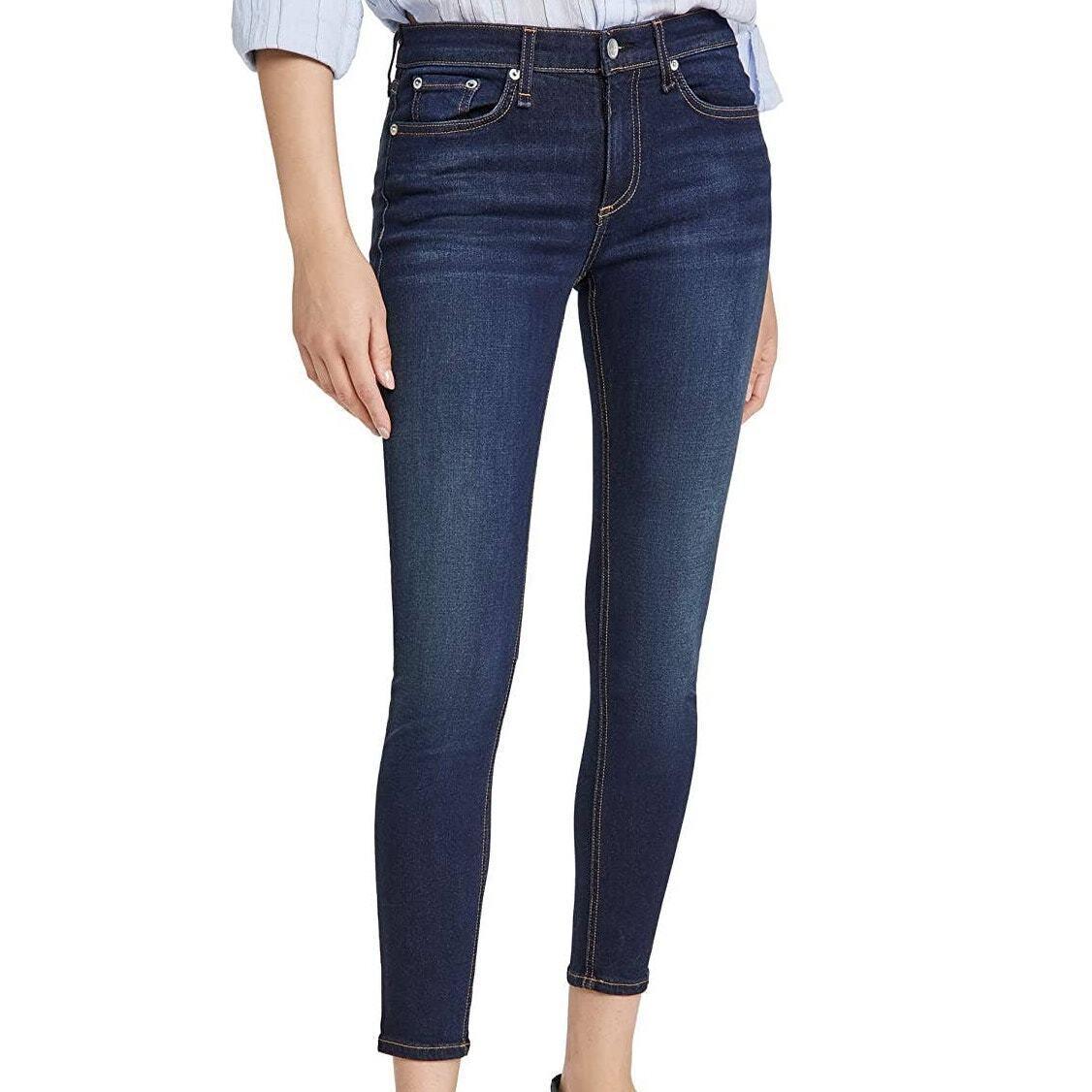 Rag Bone Cate Mid Rise Ankle Skinny Jeans Women`s Size 27