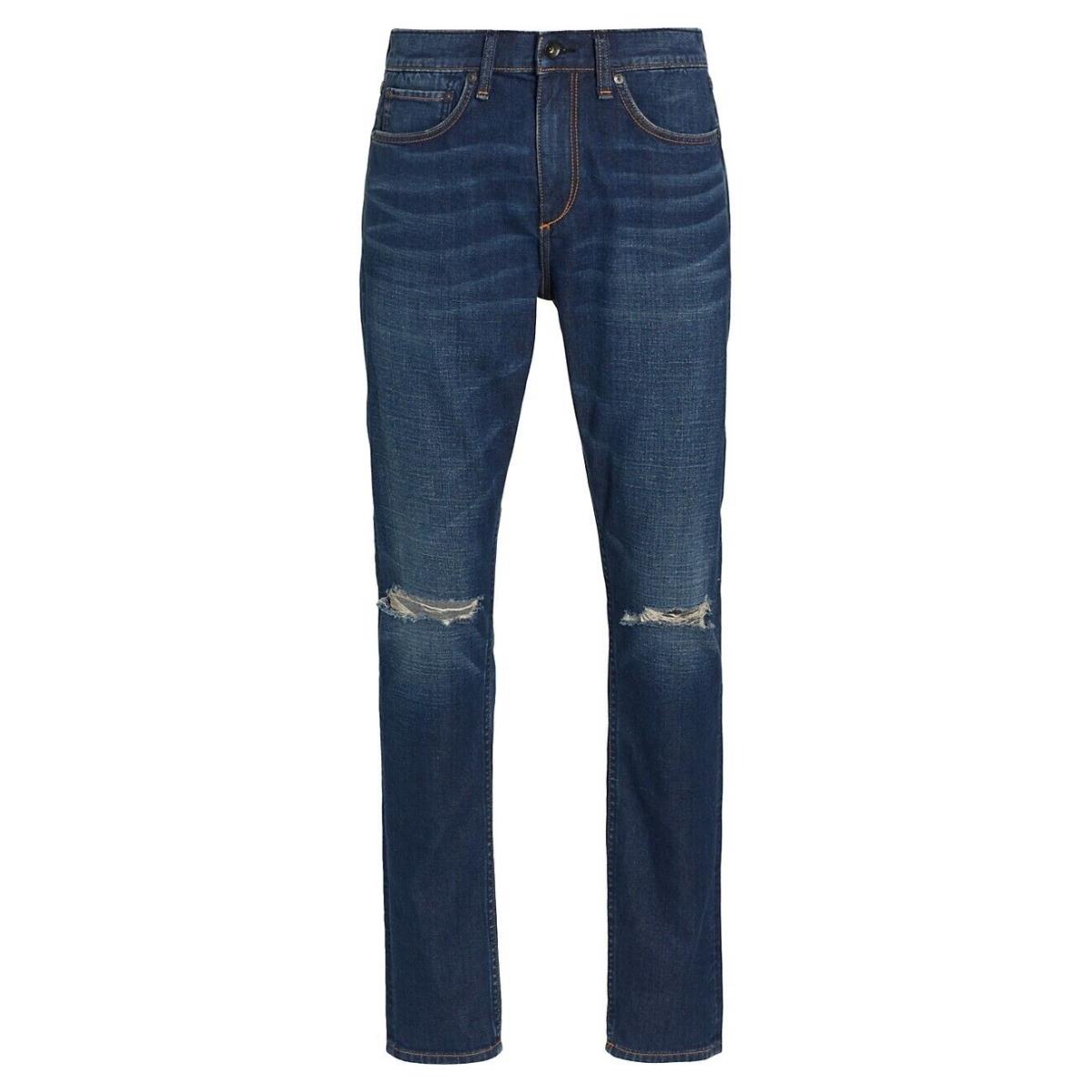 Rag Bone Men`s Fit 1 Aero Stretch Distressed Jeans in Bronte 36x32