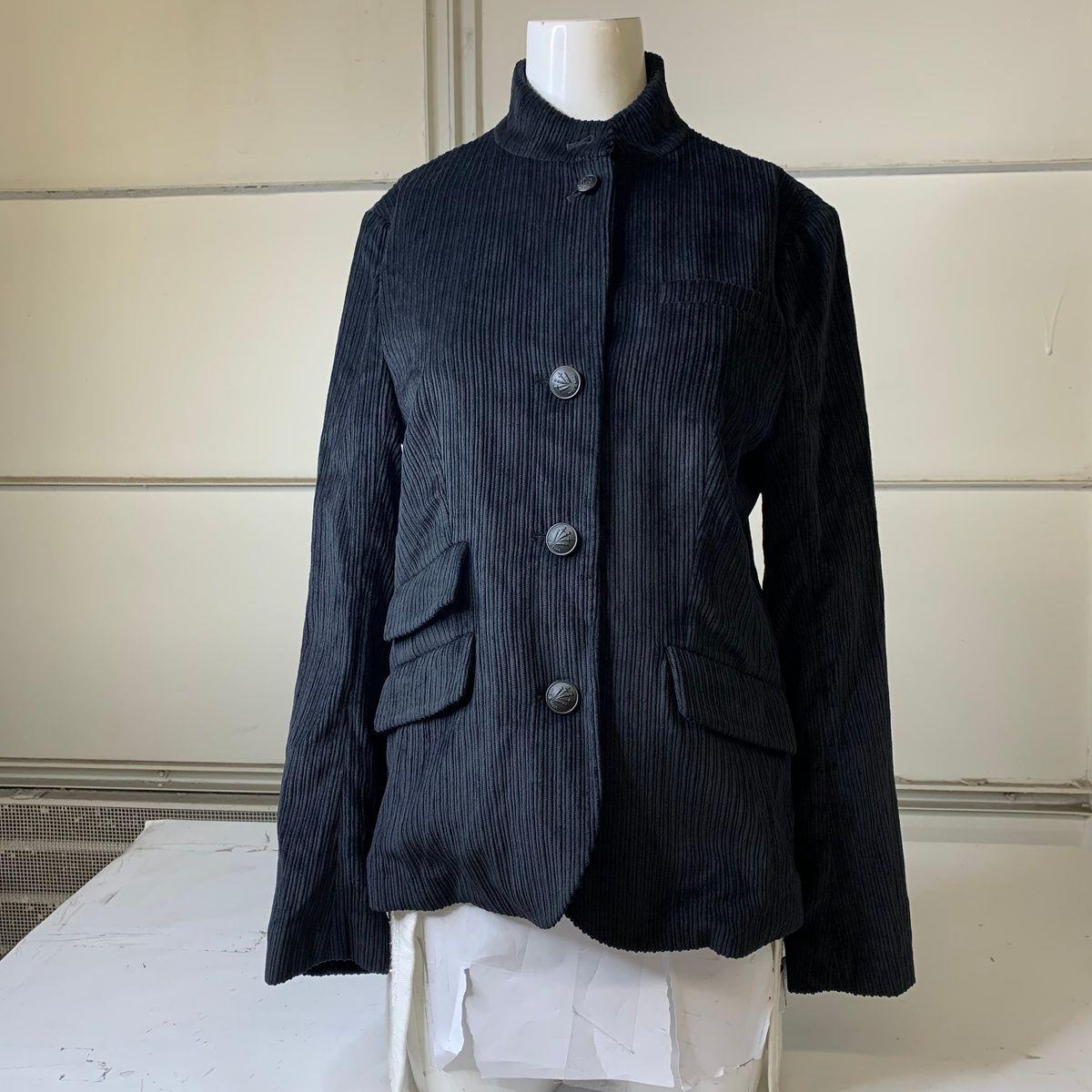 Rag Bone Slade Corduroy Blazer Women`s Size 8 Black