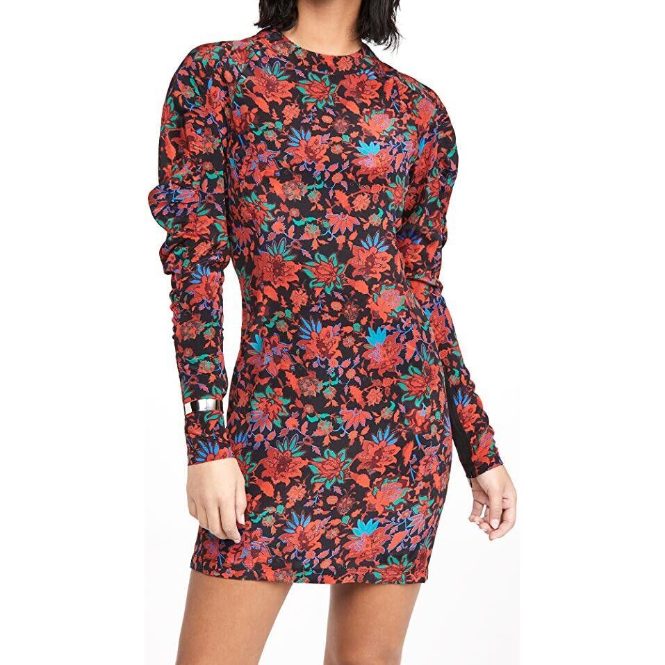 Rag Bone Stephanie Silk Floral Puff Long Sleeve Mini Dress Ssense 2