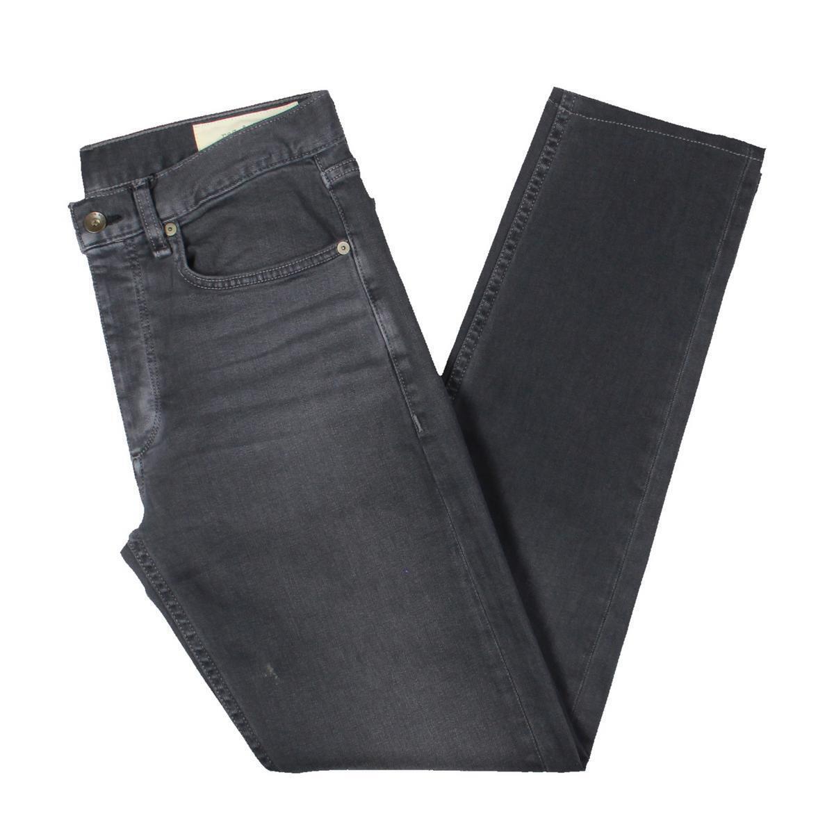 Rag Bone Jeans Mens Gray Mid-rise Solid Denim Straight Leg Jeans 30 Bhfo 1053