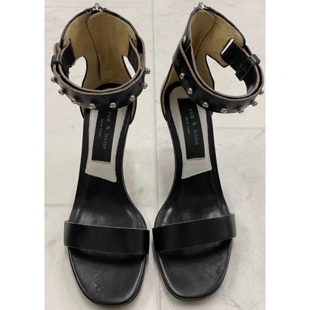 Rag Bone Tamira II Heel Leather Sandal In Black Size: 36 US 6