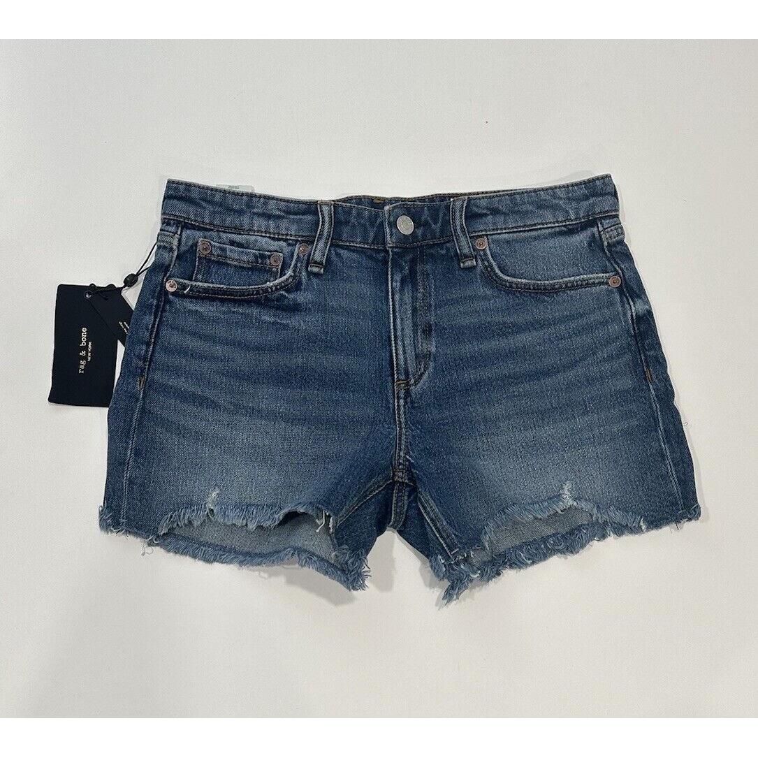 Rag and Bone Dre Low Rise Short In Blue Size 26