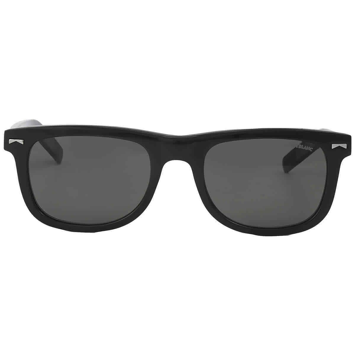 Montblanc Dark Grey Square Men`s Sunglasses MB0260S 006 53 MB0260S 006 53