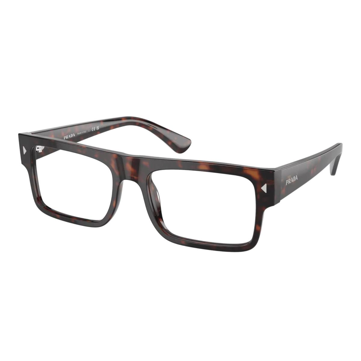 Prada Reading Glasses Vpr A01 17N-1O1 55-19 145 Dark Tortoise Frames Readers - Frame: Dark Havana Tortoise, Lens: Clear