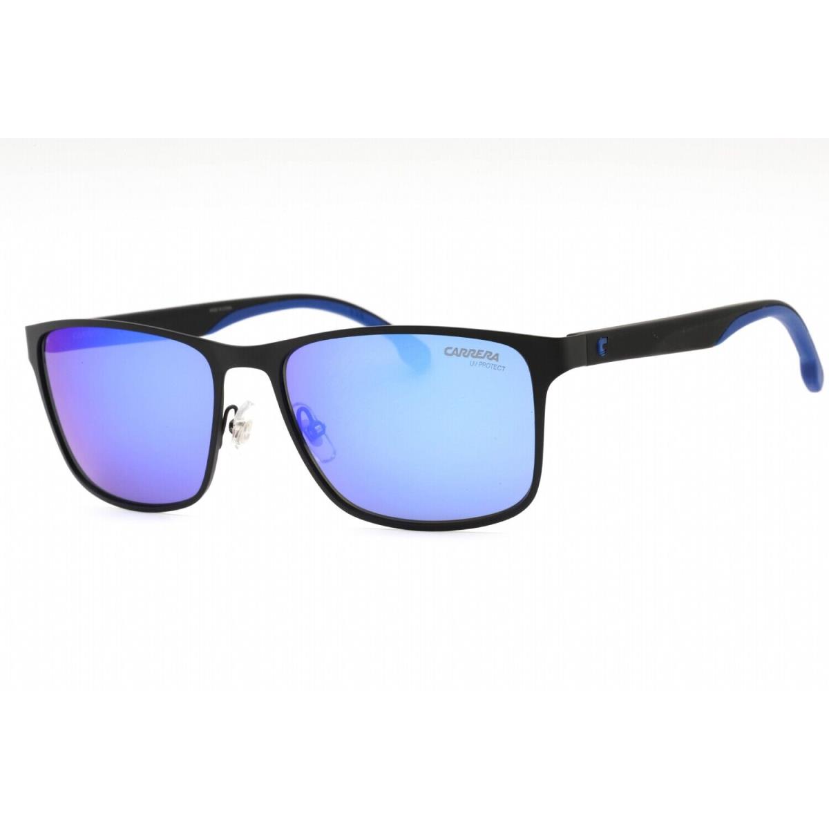 Carrera 2037T/S 0003 Z0 Sunglasses Matte Black Frame Blue Lenses 55mm