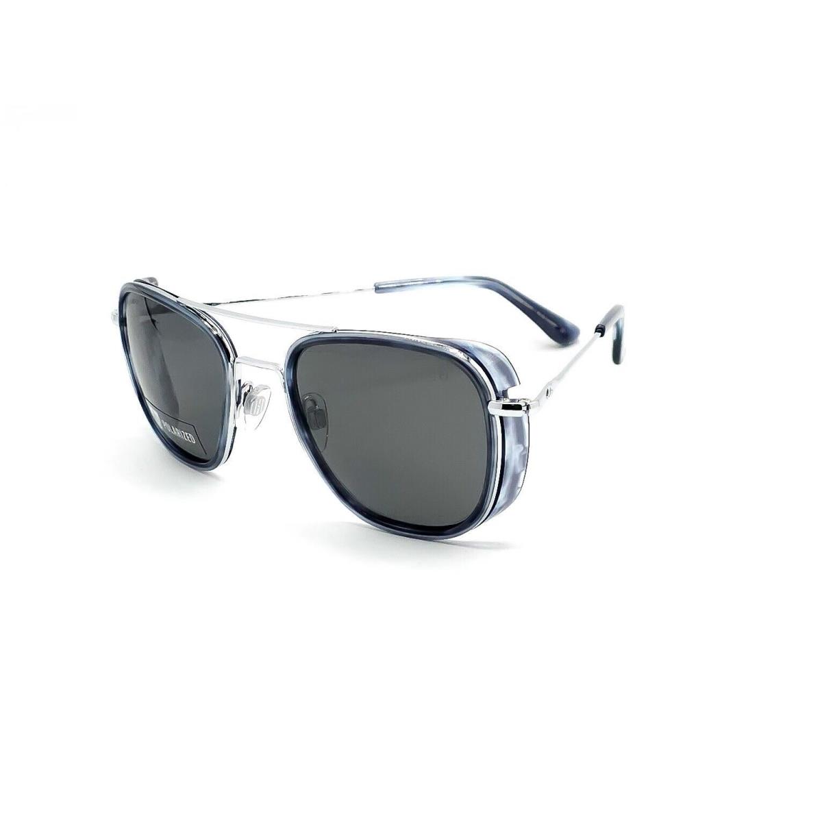 American Optical Flynn Sunglasses Silver-navy/ Polarized Size 55